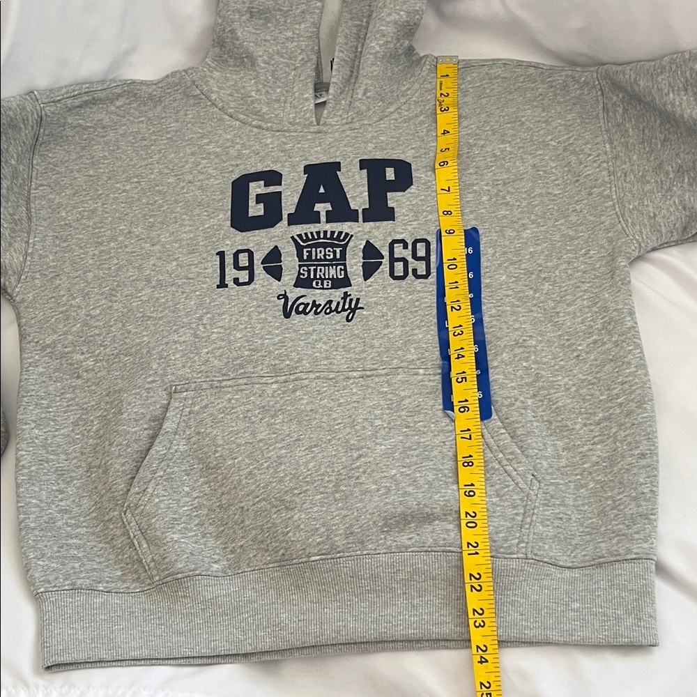 GAP Kids Gray Fleece Hoodie - Picture 5 of 9